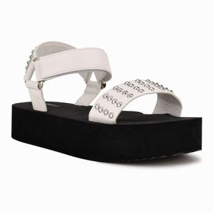 Nine West Comehere Studded Plateau Sandalen Wit Nederland | JTV-913857